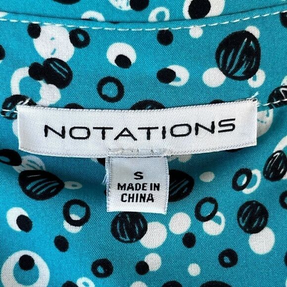 NWT Notations Women’s Collared Top Size S - Picture 6 of 6
